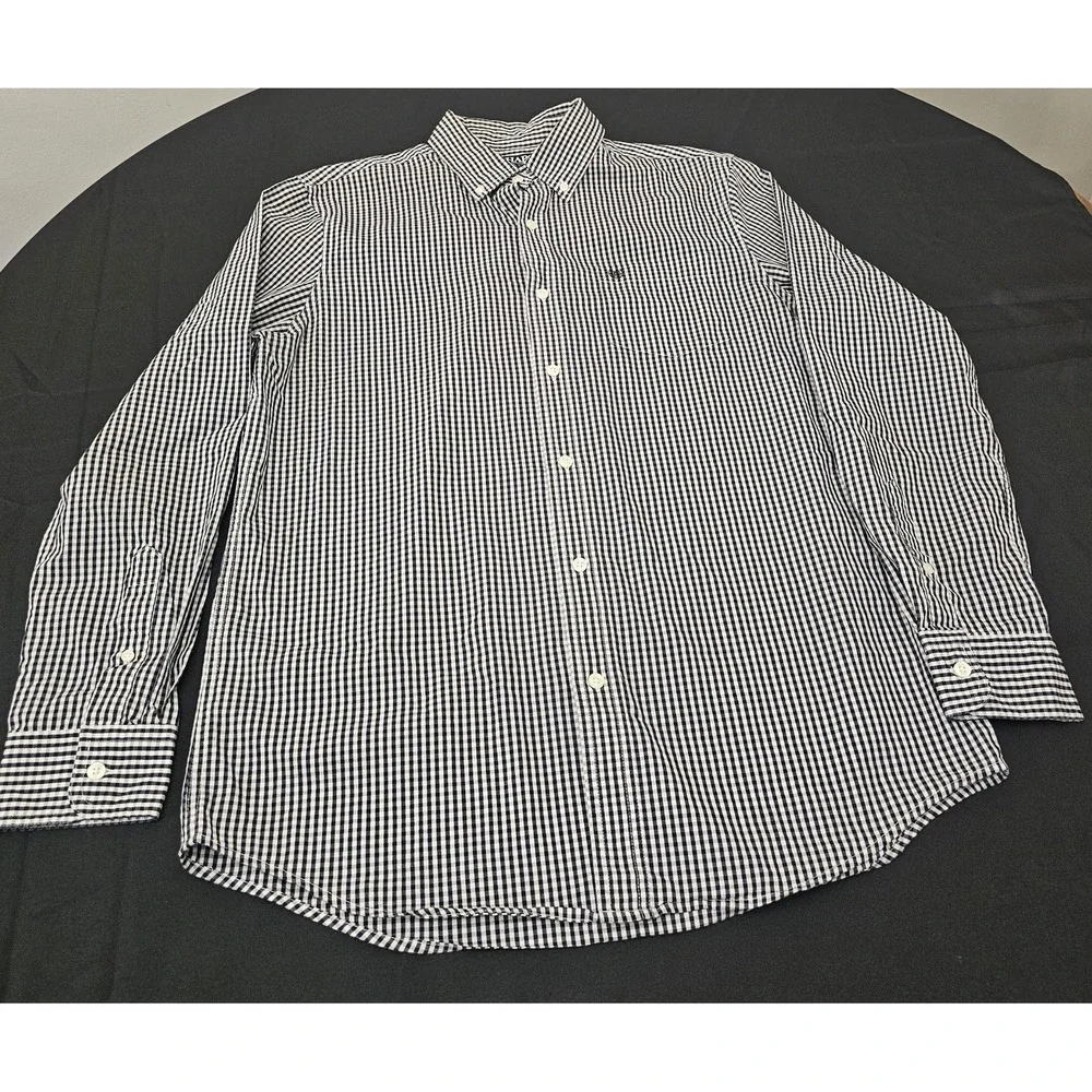 Banana Republic‎ Men's Plaid Long Sleeve Button-Up Shirt. Size Medium